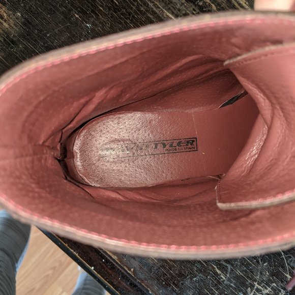 David Tyler Burgundy Leather Lace Up Boot - Picture 11 of 11